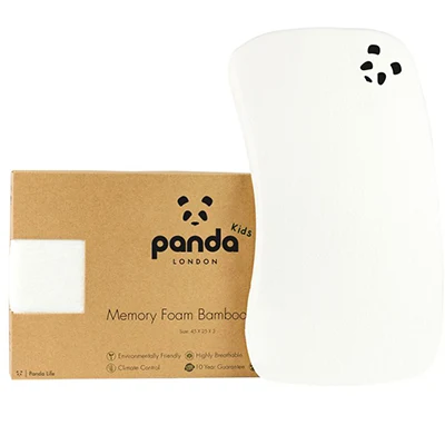 Image of Panda Almohada de espuma con memoria de forma de bambú para niños pequeños