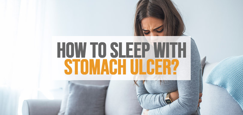 Imagen destacada de cómo dormir con úlcera de estómago.