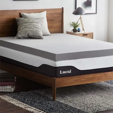 una imagen del producto LUCID Bamboo Charcoal Memory Foam Mattress Topper